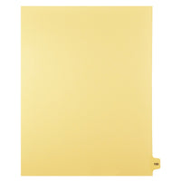 Markmaker - 25 tabs/PQT, 5 PQT/Boite, Intercalaires imprimes Legal, Chamois, 1/15th coupe| format lettre, sans trous, Numero 150-Intercalaires imprimes Legal