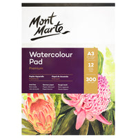 Mont Marte Tablette à aquarelle de grande qualité 300g - 12 feuilles - A3-1