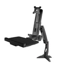 StarTech – Support de bureau debout pour un écran (ARMSTSCP1)-Il est possible de régler séparément la hauteur du support de montage de l'écran (jusqu'à 124 mm) le long de la colonne