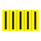 Accuform Signs - Les Fournitures Et Les Outils - Repères Individuels De Lettres Et De Chiffres, paquet de 10-Caractère I