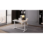 Koble - Bureau intelligent JUNO pour maison intelligente, Blanc / Blanc-2 x Ports USB