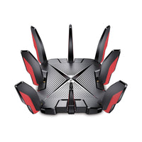 TP-Link Archer GX90 AX6600 Tri-Band Wi-Fi 6 Gaming Router Retail-5 GHz: 4804 Mbps (802.11ax, HE160), 5 GHz: 1201 Mbps (802.11ax), 2,4 GHz: 574 Mbps (802.11ax)