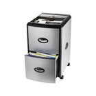 Storex - Classeur de luxe avec verrou, panneaux avec garnitures métalliques, rangement supplémentaire-Un couvercle amovible permet de garder les provisions à portée de main et hors de vue