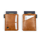 PKG Perry Porte-passeport RFID - Beige-Dimensions: 4,25 H x 5,25 L x 0,25 P po