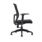 Brassex - Chaise de bureau Baker, noir-Mécanisme synchrone et vérin à gaz permettant d’adapter votre position pour une posture correcte et un confort tout au long de la journée