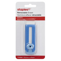 Staples - Gommes à Effacer Rétractable - Assortis-Disponible en couleurs assorties  - vert, violet et bleu
