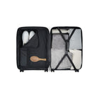 Bugatti - Ensemble de 3 valise rigide ABS - Noir-Système d'extension à fermeture éclair pour 20 % d'espace de rangement en plus.