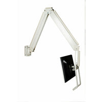 TygerClaw – Support mural inclinable pour point de vente, 14,5 x 65 x 7,9 po, blanc-Supporte les écrans de 10 à 17 po pesant jusqu’à 11 lb/5 kg