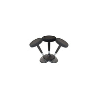 Uncaged Ergonomics – Tabouret Wobble, siège à position assise active pour les bureaux debout, noir-LE MEILLEUR SIÈGE À POSITION ASSISE ACTIVE : Basculez, pivotez et brûlez des calories tout en étant assis. Asseyez-vous facilement. Relevez-vous facilement. Plus fonctionnel, plus amusant et plus esthétique qu'un ballon d'équilibre.