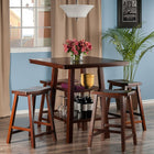 Winsome – Table haute Orlando 5 pièces avec tabourets de style selle (94548)-Ensemble de table à manger