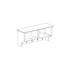 Prepacâ – Étagère à crochets pour vestibule, 36 x 11 1/2 po, blanc-Nombre de crochets : 5