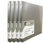 JAM PaperMD – Cartable à 3 anneaux Designders, 3/4 po, gris fumée, 4/paquet-Taille : 0,75 po