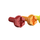 Flash Furniture - Ensemble d'accessoires de 512 vis multicolores Bright Beginnings qualite commerciale pour systeme mural STEAM-Enseigner les couleurs, le tri et l'organisation par le jeu,