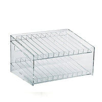 Azar Displays – Présentoir de cosmétiques, 12 larg. x 6,5 haut. x 8,5 prof. (po) (222882)-2 niveaux avec 24 compartiments mesurant 7/8 po de large