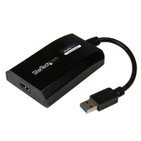 StarTech  Carte graphique vidéo externe multiécran USB 3.0 vers HDMI pour MacMC et PC, certifiée DisplayLinkMC, HD 1080p-Performances vidéo améliorées pour prendre en charge les applications les plus lourdes et la lecture vidéo HD grâce à des vitesses de transfert USB 3.0 à large bande atteignant les 5 Gb/s