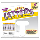 Trend Enterprises Casual Uppercase Ready Letter 4", Blanc, 426 Pack-Couleurs résistantes à la décoloration. Durable et réutilisable. Les caractères de lettre mesurent 4" de haut.