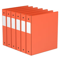 Davis Group Super économie, Reliure à anneaux ronds 1.5 po, paquet de 6 – Orange-3 Reliure À Anneaux
