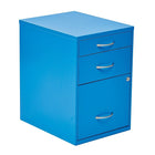 OSP Designs – Armoire de rangement de 22 po HPBF-7, bleu-Tiroir à crayons, tiroir standard et tiroir-classeur