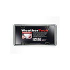 WeatherTech Cadre et couvre-plaque ClearCover pour plaque d'immatriculation, acier inox brossé-Cadre et couvre-plaque transparent quasiment indestructibles pour plaque d'immatriculation