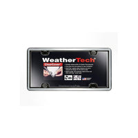 WeatherTech Cadre et couvre-plaque ClearCover pour plaque d'immatriculation, acier inox brossé-Cadre et couvre-plaque transparent quasiment indestructibles pour plaque d'immatriculation