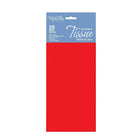 MillBrook Papier de soie, Rouge, 10 feuilles par paquet, caisse de 12 (93009)-Papier de soie