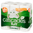 Cascades Tuff Enviro - Rouleaux Essuie-tout -  tailles multiples - 2 épaisseurs - 105 Feuilles - Blanc - Paquet de 6-105 feuilles par rouleau