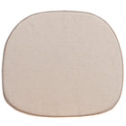 Flash Furniture - Coussin mince naturel-Coussin doux de chaise