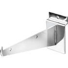 Wamaco - Console pour tablette pour latte murale, 6 po, chrome, paquet de 10-Idéal pour les tablettes en verre, bois et mélamine de présentoir de produits