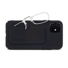 ThinOptics 1.0 Rouge Lecteur avec Pod Blanc Universel - Rouge-Les verres en polycarbonate de qualité optique (utilisés pour les verres correcteurs haut de gamme) sont incassables, plus légers qu'un nickel et aussi fins que 2 cartes de crédit