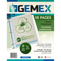 Gemex - Pagex Pochettes protectrices Recyclées, format lettre, 100 bte-Les feuilles protectrices recyclées de Gemex facilitent le stockage,