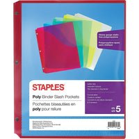 Staples - Pochettes pour reliure, format lettre-Pour contenir toutes vos feuilles détachées
