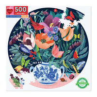 eeBoo - Pièce et Love Nature Morte Avec des Fleurs - 500 Pièces-Puzzle de 500 pièces, inclut l’insertion de couleur