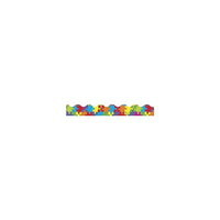 Trend T-92144 39' X 2,25" Puzzle festonné Terrific Trimmer, multicolore, paquet de 108-Des couleurs et des designs vibrants attirent l'attention sur vos messages et vos documents partout où les gens se réunissent.