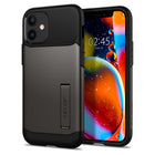 Spigen Slim Armor pour iPhone 12 mini - Gunmetal-La technologie Air Cushion réduit l'épaisseur du boîtier et améliore la protection.