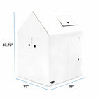 Bankers Box - Maison de jeu Au jeu - 32 l x 38 L x 48 H po - Blanche-Assemblage facile en 2 parties : La maison de jeu se plie et se démonte facilement pour le rangement