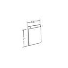Azar Displays – Porte-affiche vertical en acrylique à fixation murale, 7 x 5,5 po, transparent, 10/paquet (162720)-Le cadre est fabriqué en plastique transparent épais de 0,1 po, ce qui permet un visionnement facile