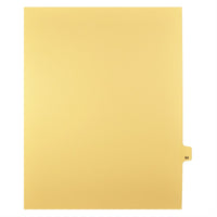 Markmaker - Intercalaires imprimes Legal, Chamois, 1/25th coupe, format lettre, sans trous, 25 tabs/PQT, 5 PQT/Boite, Numero 94-Intercalaires imprimes Legal