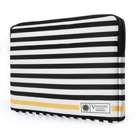 Poids Léger Svelte Housse pour ordinateur portable , 11 - 12 po, Verte-Protégez et transportez votre appareil avec cet étui universel noir à rayures blanches conçu pour les tablettes, ordinateurs portables et ordinateurs portables de 11 à 12 pouces