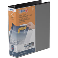 Reliure de présentation Davis Group à anneaux ronds et insertion rapide, 2 po, noire-Reliure personnalisable à superposition, noire, contient 1 000 feuilles de papier, pour papier de format 8,5 po x 11 po