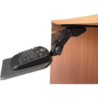 Bush® - Plateau articulé pour clavier de la collection Westfield/Cubix, noir-Surface douce au toucher