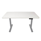 AnthroDesk - Bureau assis/debout electrique - Base Gris avec une surface de travail WM 60" x 30"-Bureau debout à moteur unique avec boutons programmables