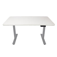 AnthroDesk - Bureau assis/debout electrique - Base Gris avec une surface de travail WM 60" x 30"-Bureau debout à moteur unique avec boutons programmables