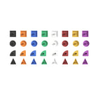 Flash Furniture - Ensemble de formes multicolores de 256 pieces Bright Beginnings qualite commerciale pour systeme mural STEAM-Encourage le developpement cognitif avec le jeu creatif,