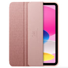 Étui Spigen Urban Fit pour iPad A16/10e génération (2022) - Or rose-Tissu tricoté pour une prise en main confortable