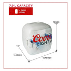 Coors Light - Glacière/réchaud portable de 12 canettes-Peut contenir jusqu’à 18 canettes ou 12 bouteilles