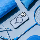 Blu Element - Coque Chromatic Cloud avec MagSafe pour iPhone 16e/15/14/13 - Bleu marine-Boutons hyper réactifs