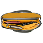 Estarer Sac Ordinateur Portable 13.3 po Homme Toile Vintage Sacoche pc Bureau Mallette Messenger Bandoulière Laptop, Forêt Verte-les poignées qui peuvent se cacher