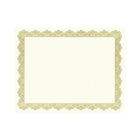 Geographics – Certificats de récompense, parchemin, 8 1/2 po x 11 po, or Optima, paq./25-Bordure dorée classique