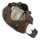 Bugatti - Collection Central Sacs de voyage, Brun-Sac de voyage classique en cuir vegetalien texture