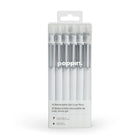 Poppin – Stylos gel luxe rétractables – blanc – paquet de 12-Stylos Gel Luxe rétractables